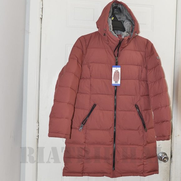 PINK NWT Andrew Marc Ladies’ Long Stretch Parka - Picture 2 of 15